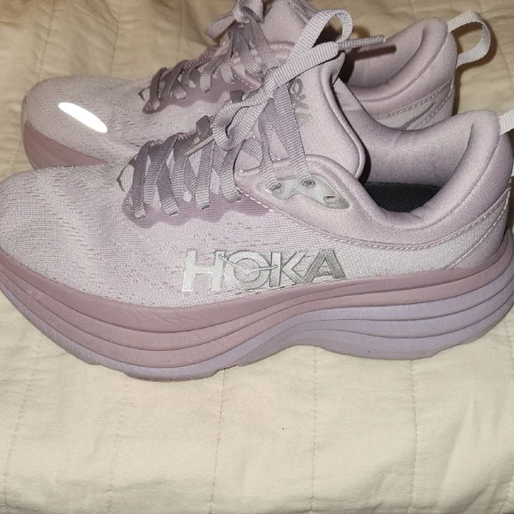Hoka☆ Bondi 8 Lilac Marble Sneaker - Picture 4 of 8